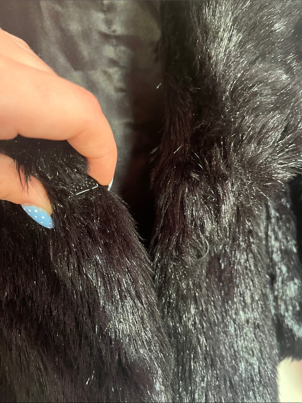 Mossimo Black Faux Fur Cropped Jacket Size XL - Picture 3 of 5